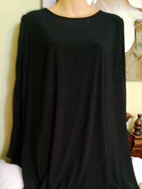 MSK BLACK DRESS XL NWT BEAUTIFUL SLEEVES
